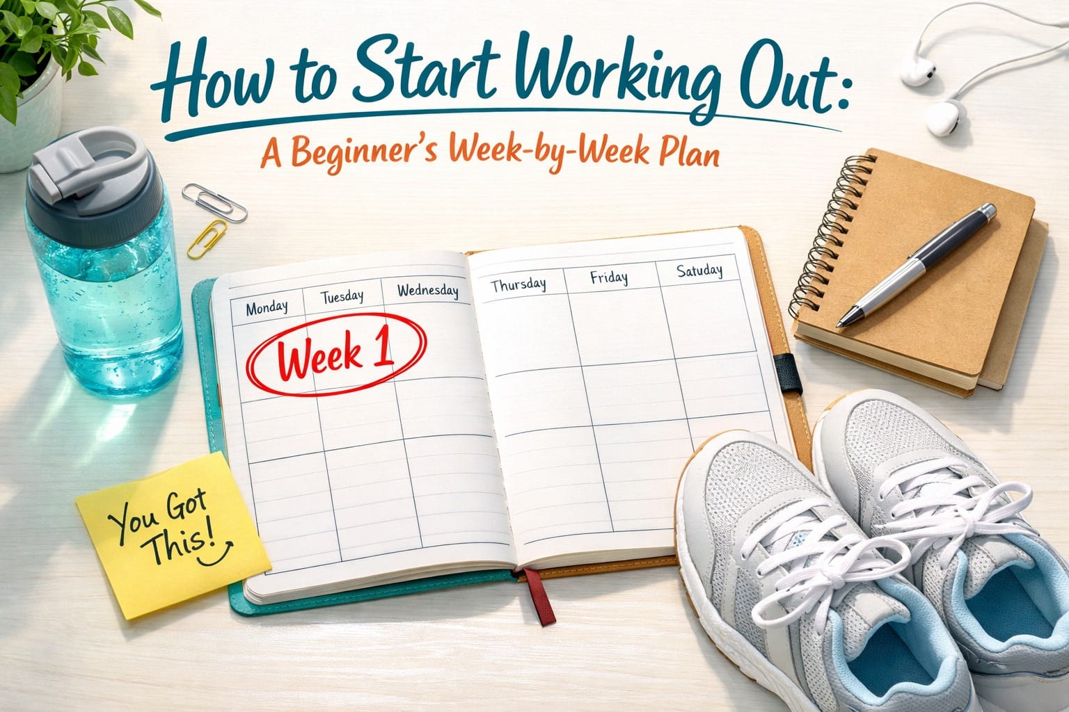 Person starting their fitness journey with Easy Reps app