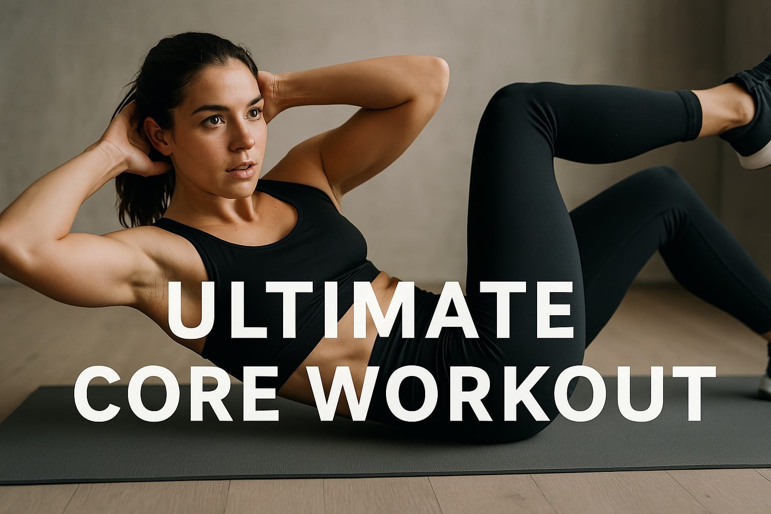 Person doing beginner core exercises