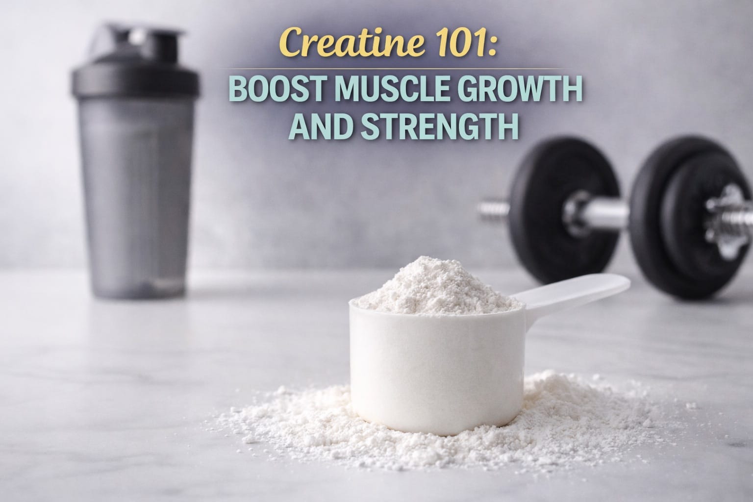 Creatine supplement powder and weightlifting