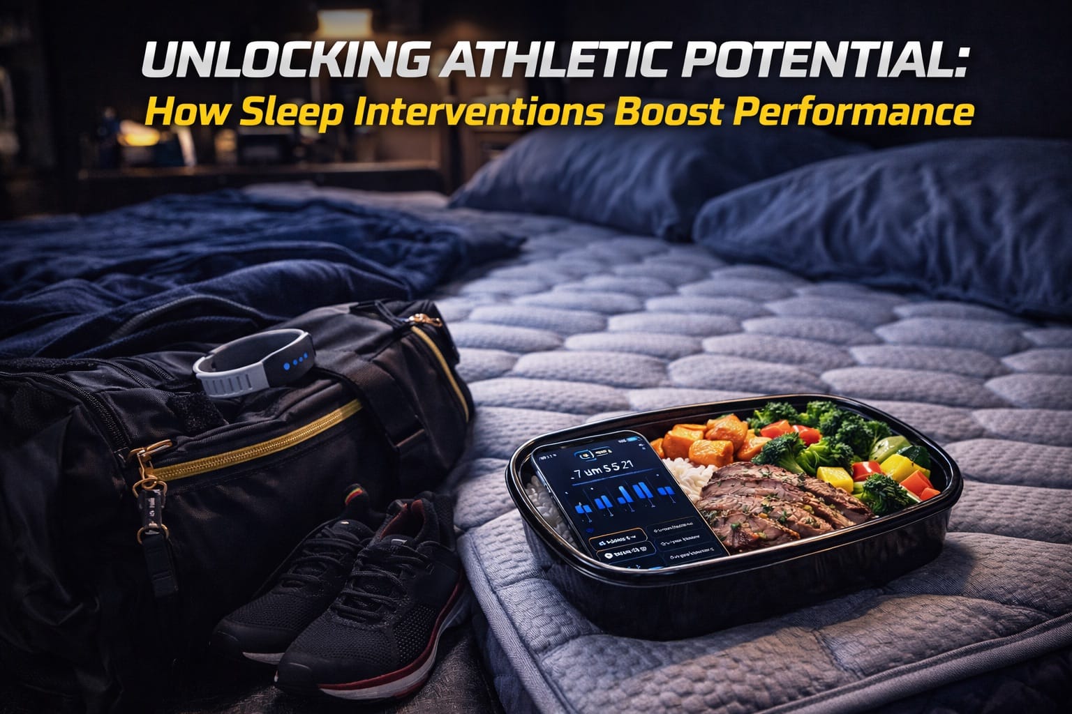 Athlete sleeping for optimal recovery and performance