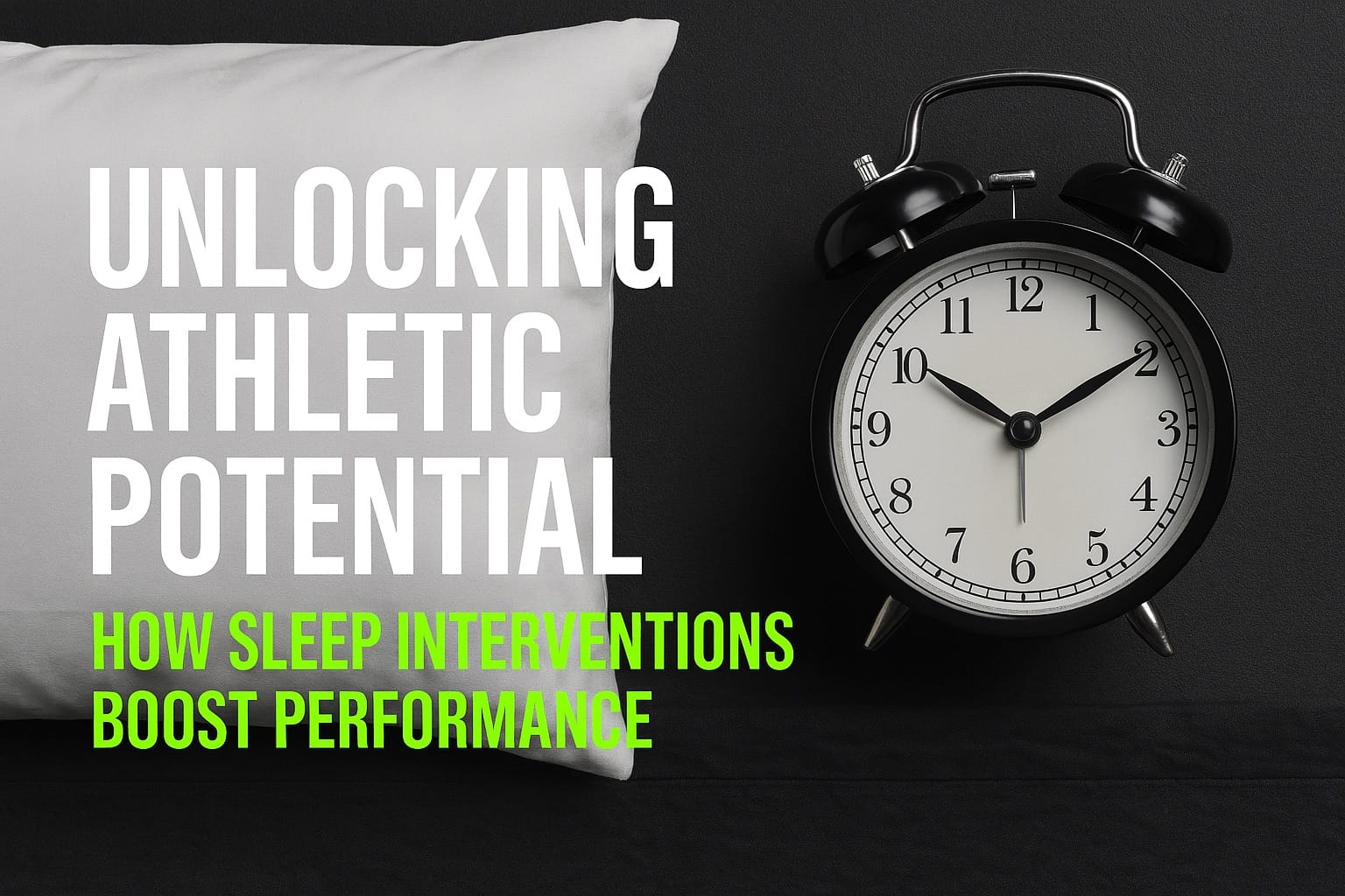 Athlete sleeping for optimal recovery and performance