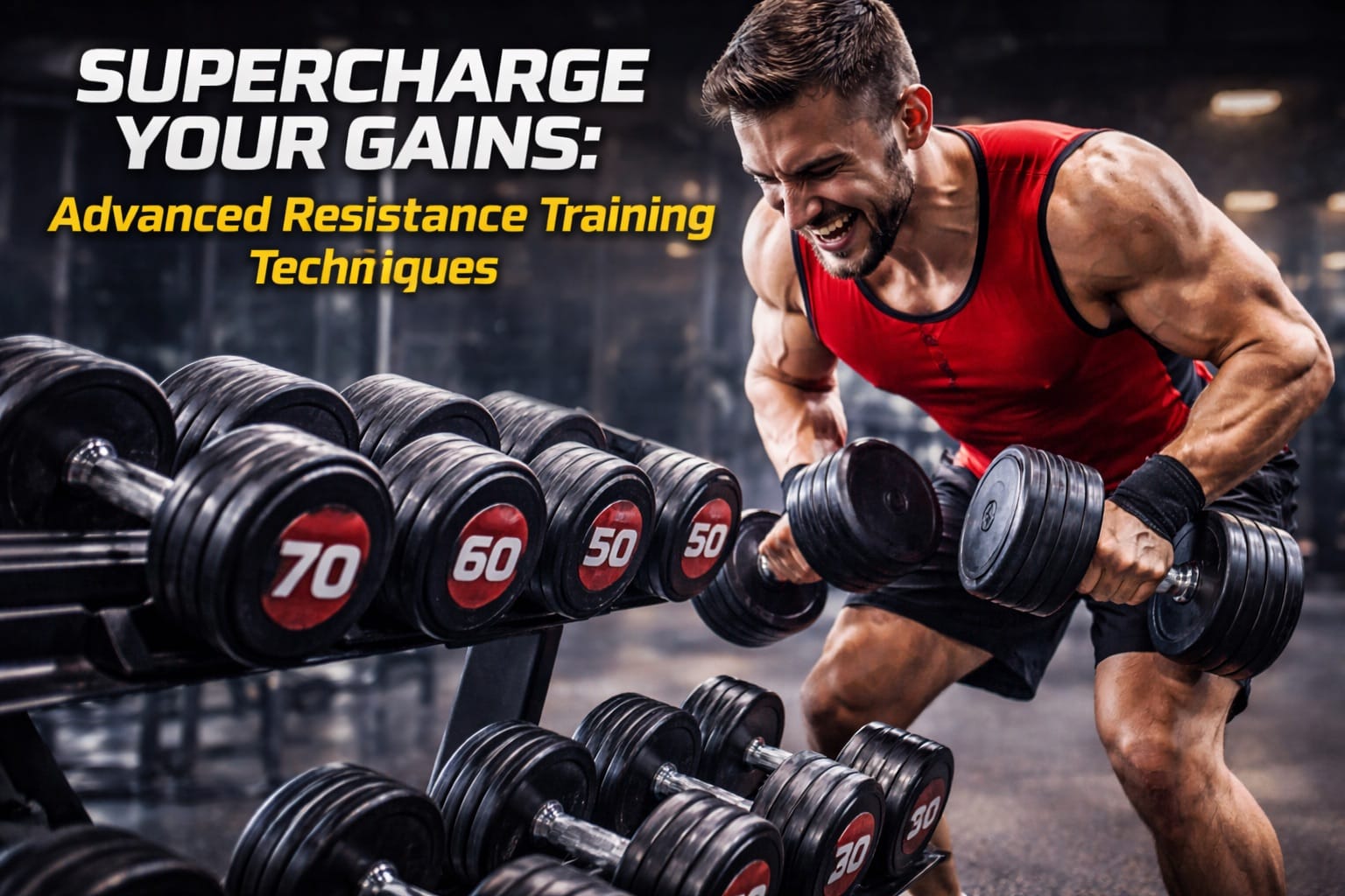 Advanced resistance training techniques for muscle growth