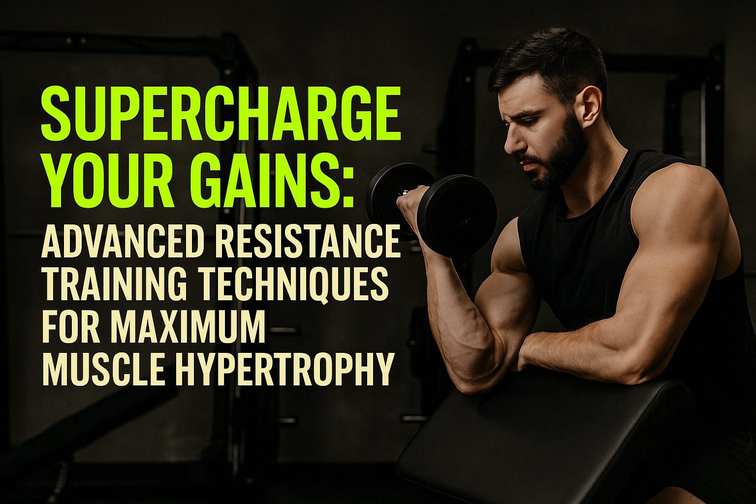 Advanced resistance training techniques for muscle growth