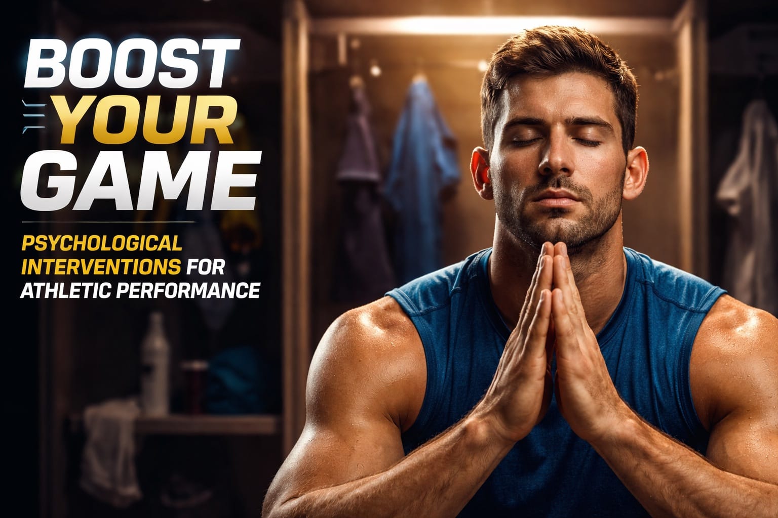 Athlete focusing during training, demonstrating mental preparation