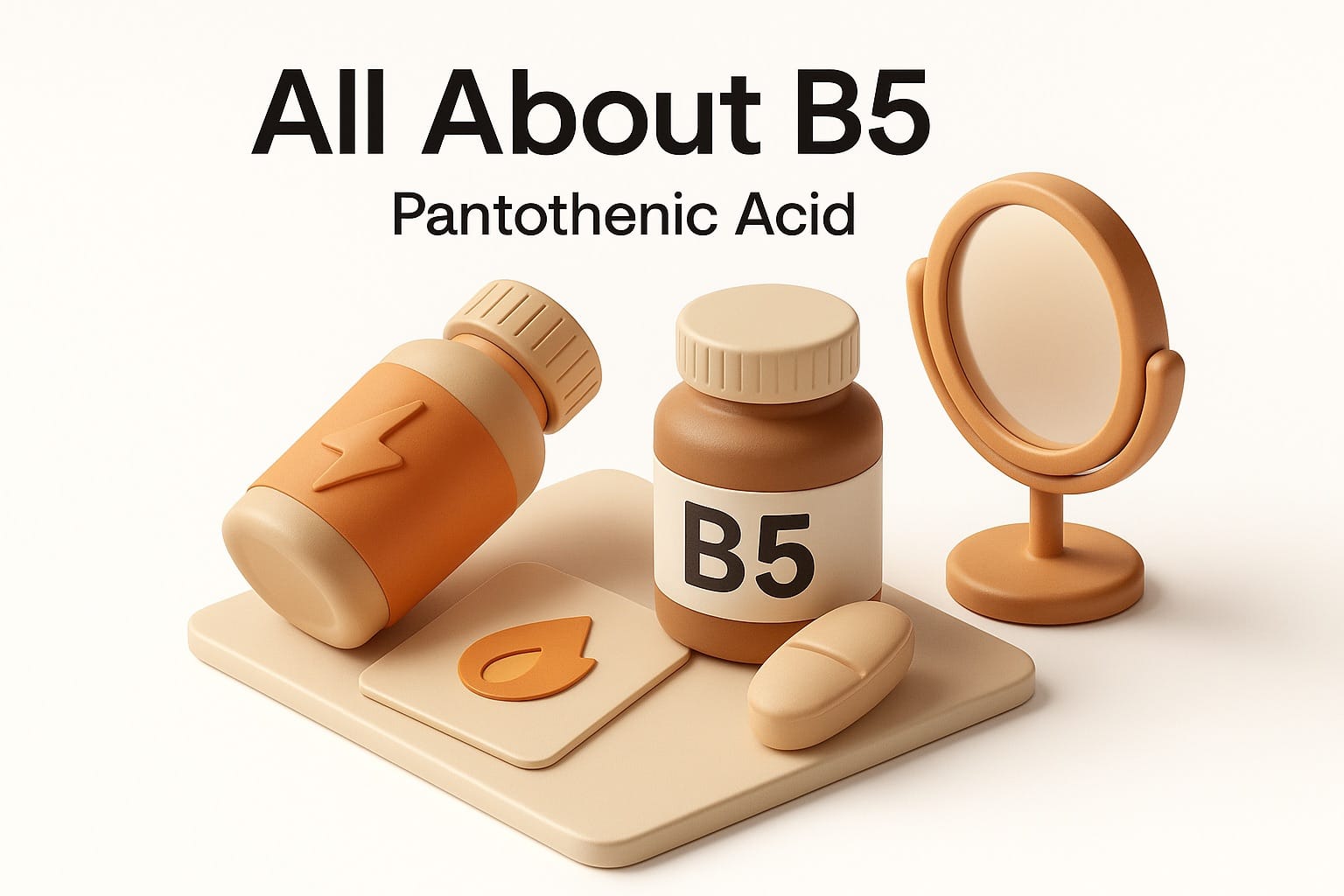 Vitamin B5 rich foods including avocados, mushrooms, chicken liver, and sunflower seeds