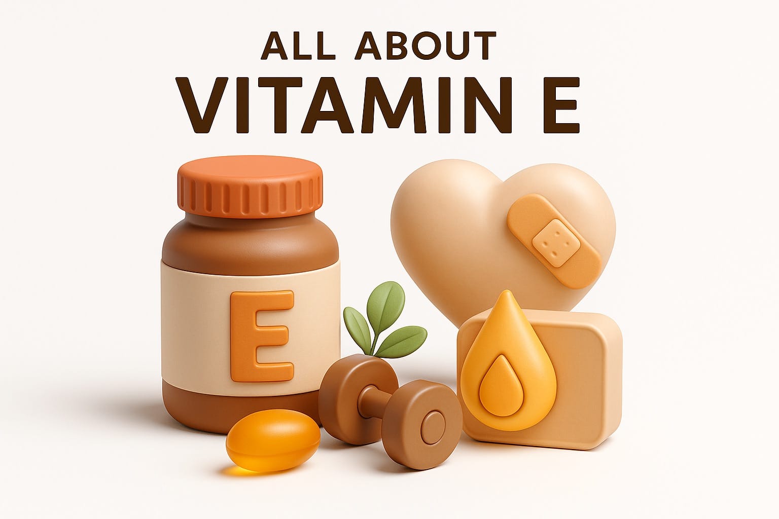 Vitamin E rich foods including almonds, sunflower seeds, and avocados