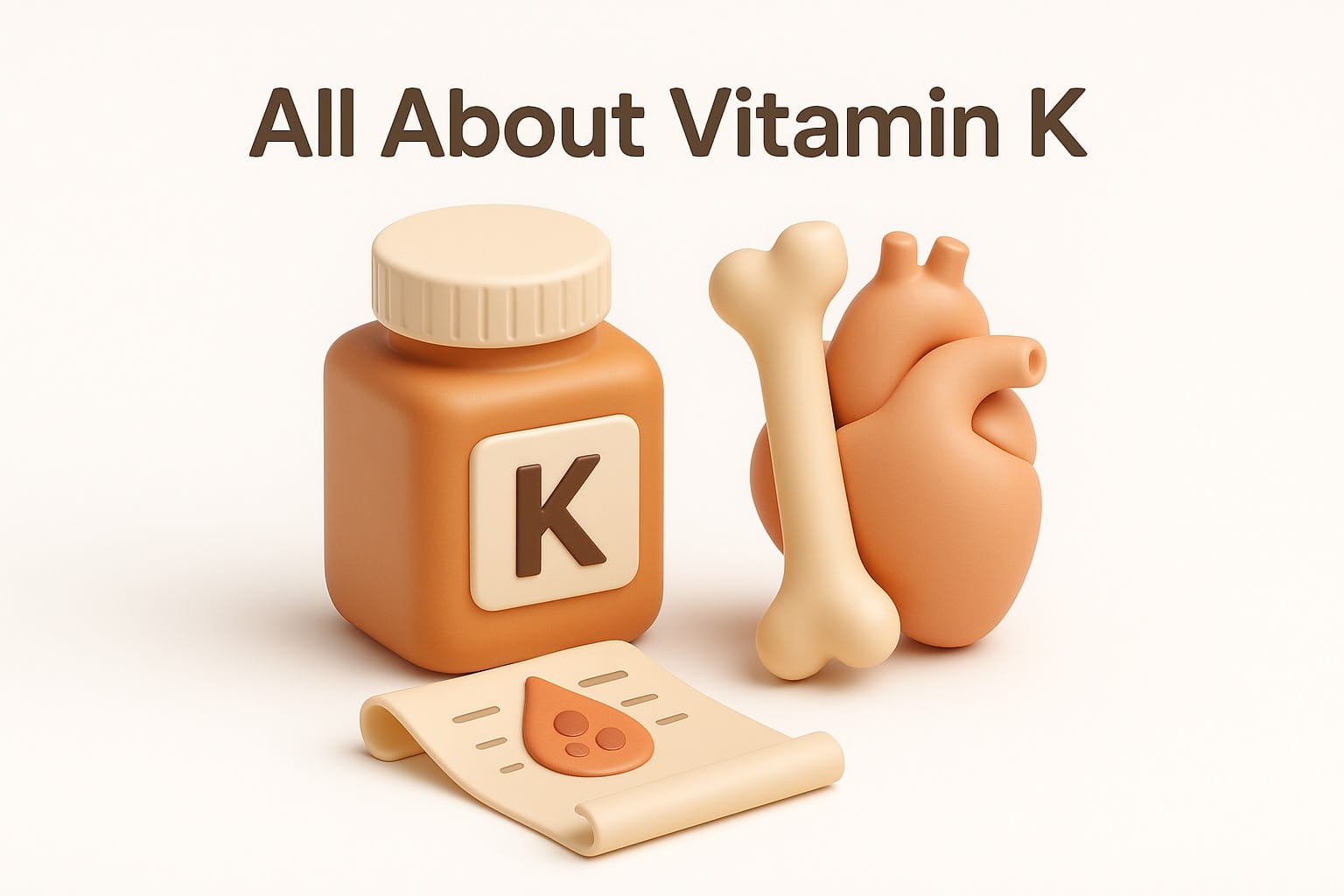 Vitamin K rich foods including spinach, kale, and broccoli with natto and cheese