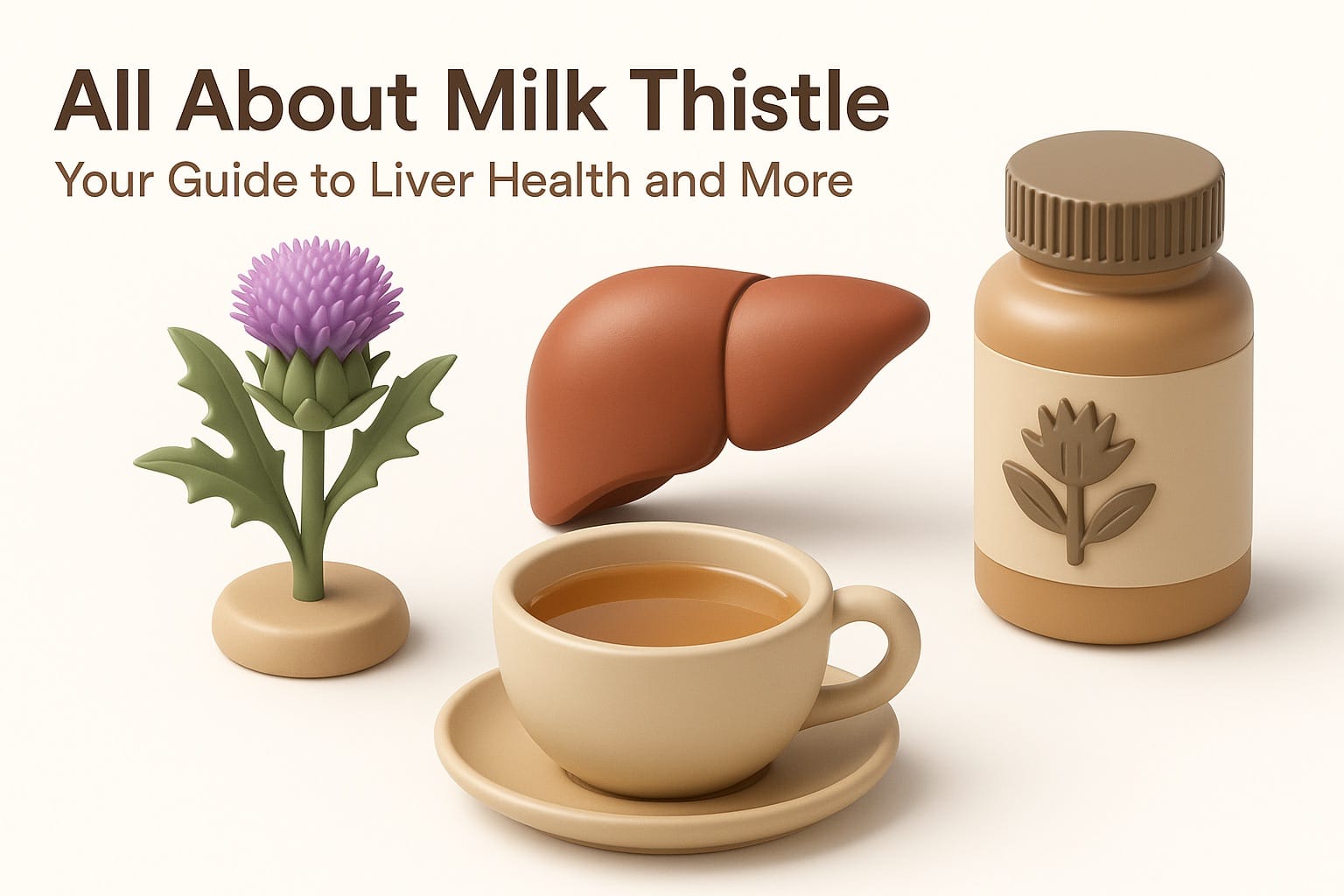 Milk thistle plant with purple spiky flowers