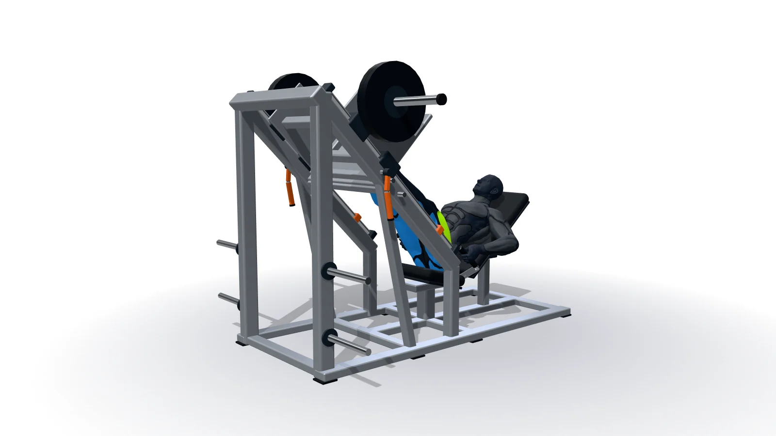Leg Press, shown by a 3D figure