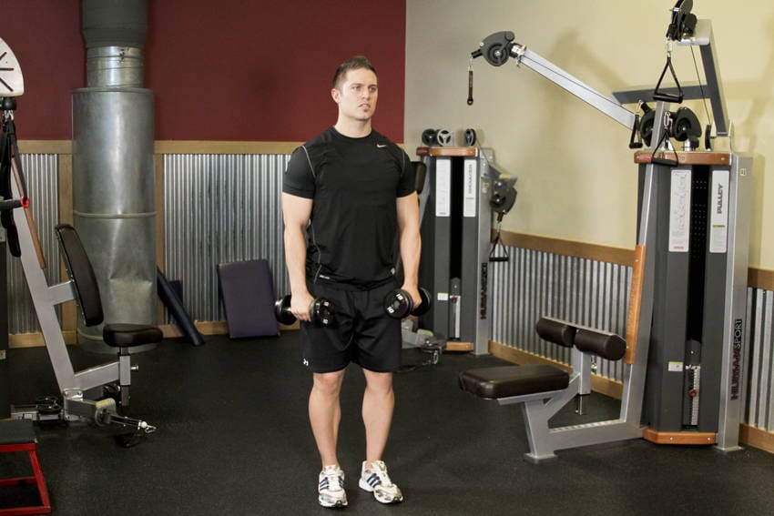 Alternating Deltoid Raise - Step 0
