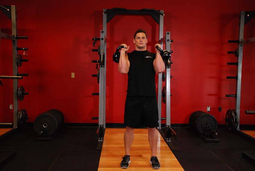 Alternating Kettlebell Press - Step 0