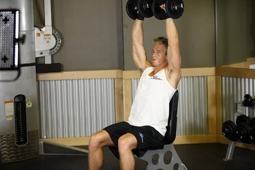 Arnold Dumbbell Press - Step 1