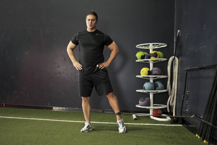 Band Hip Adductions - Step 0