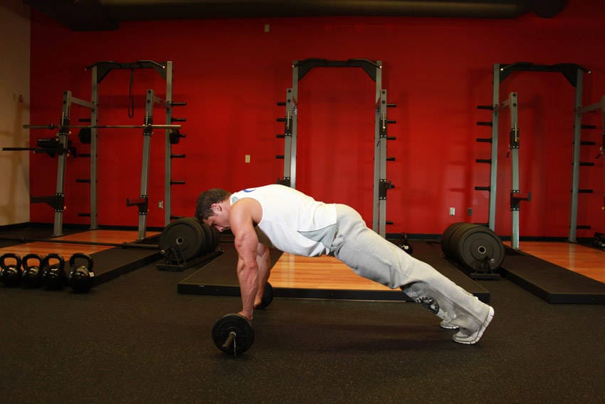 Barbell Ab Rollout - Step 1