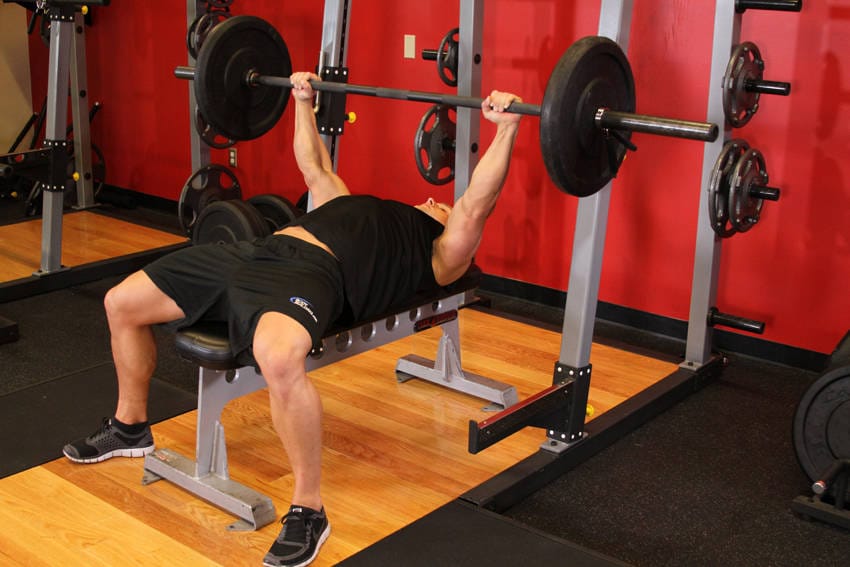 Barbell Bench Press - Medium Grip - Step 0