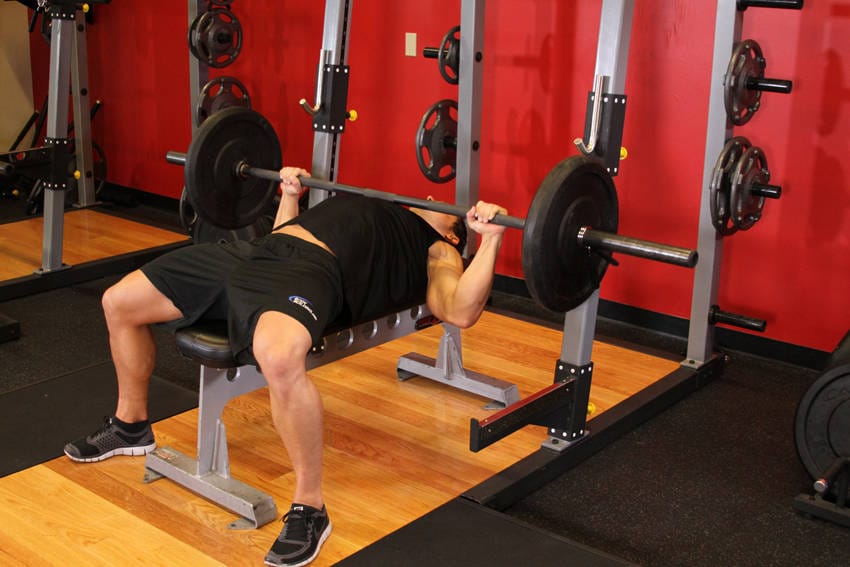 Barbell Bench Press - Medium Grip - Step 1
