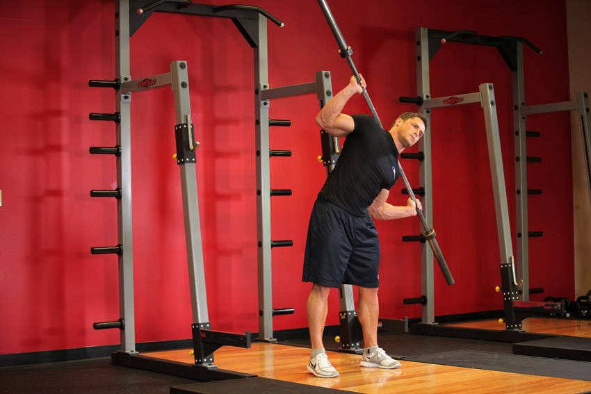 Barbell Side Bend - Step 1