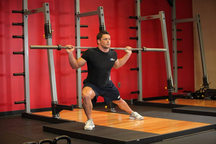 Barbell Side Split Squat - Step 1