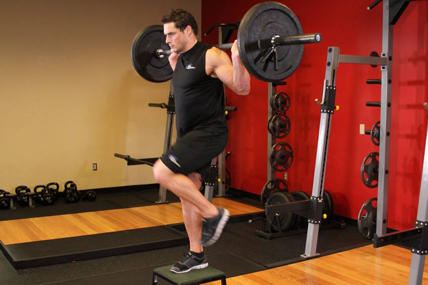 Barbell Step Ups - Step 1