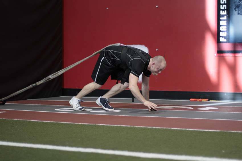 Bear Crawl Sled Drags - Step 0