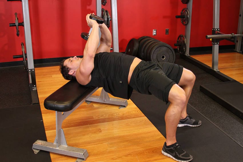 Bent-Arm Dumbbell Pullover - Step 0
