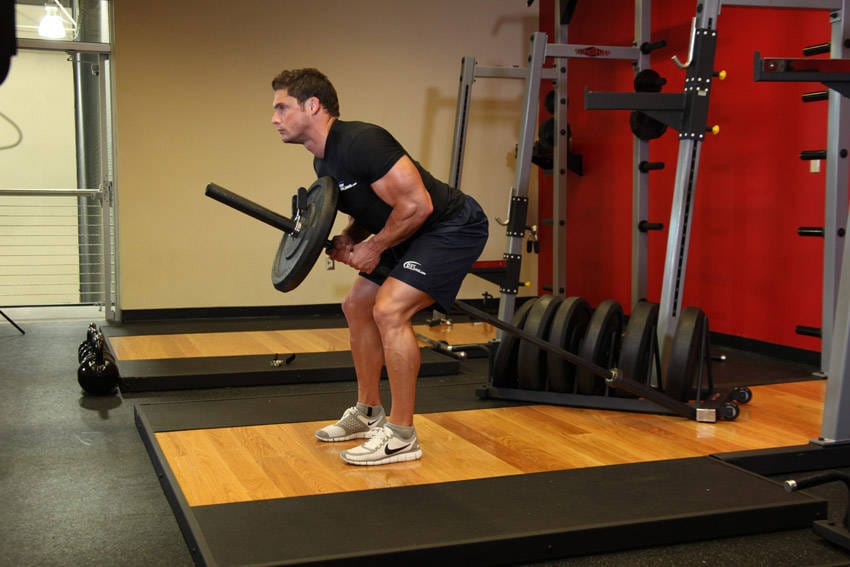Bent Over Two-Arm Long Bar Row - Step 1