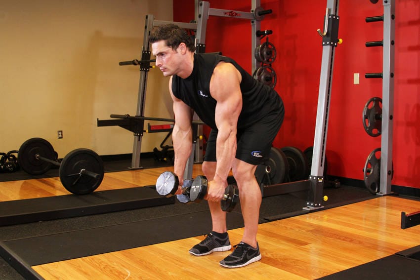 Bent Over Two-Dumbbell Row - Step 0