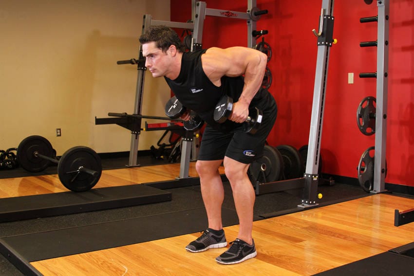 Bent Over Two-Dumbbell Row - Step 1