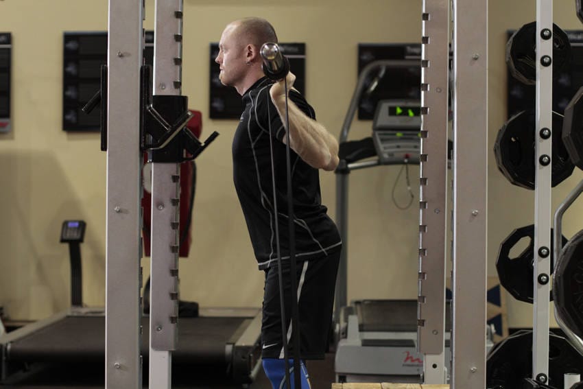 Box Squat with Bands - Step 0