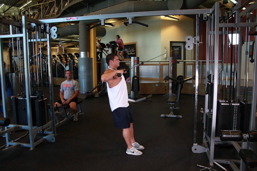 Cable Rope Rear-Delt Rows - Step 1