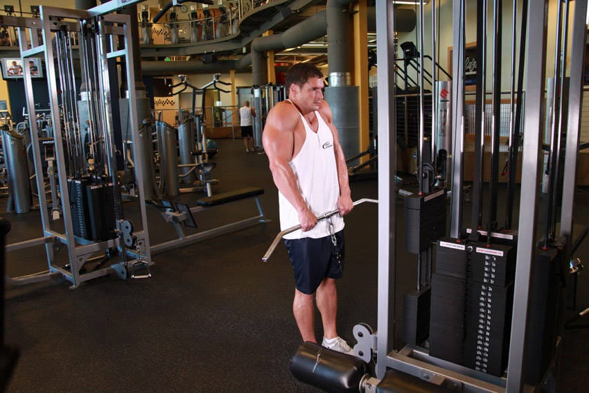 Cable Shrugs - Step 1