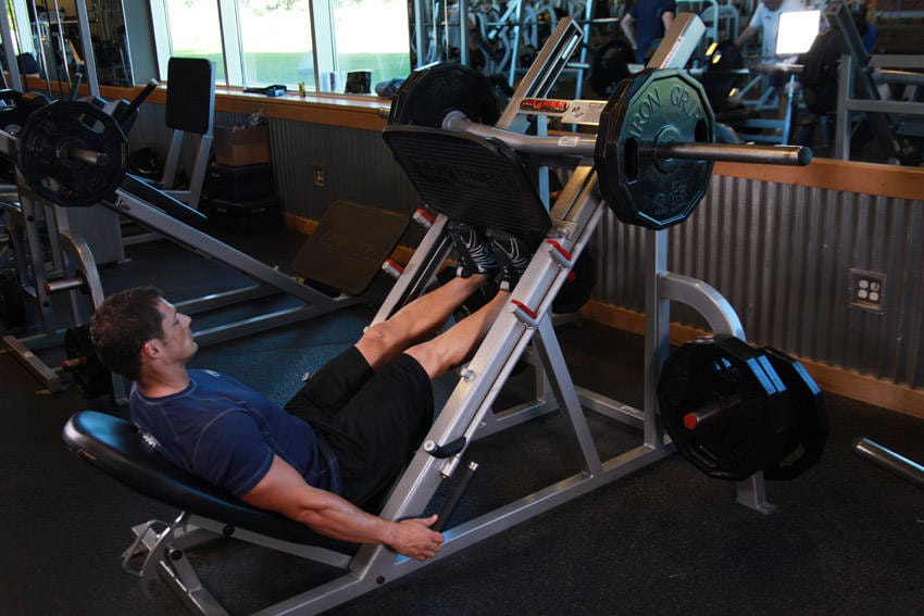Calf Press On The Leg Press Machine - Step 0