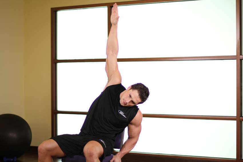 Chair Lower Back Stretch - Step 0