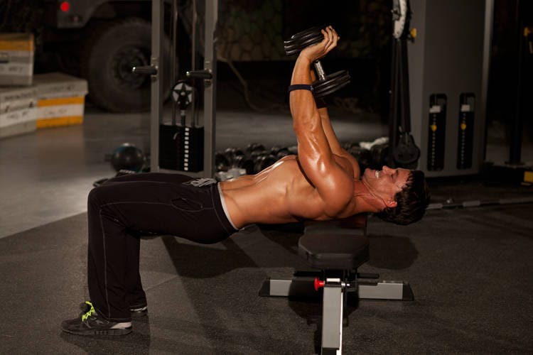 Close-Grip Dumbbell Press - Step 0
