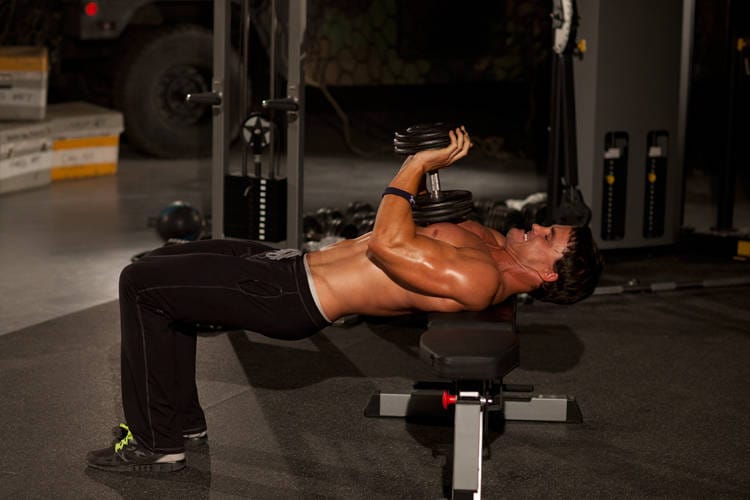 Close-Grip Dumbbell Press - Step 1
