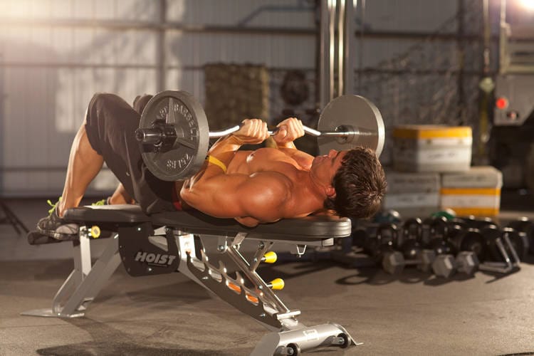 Close-Grip EZ-Bar Press - Step 1