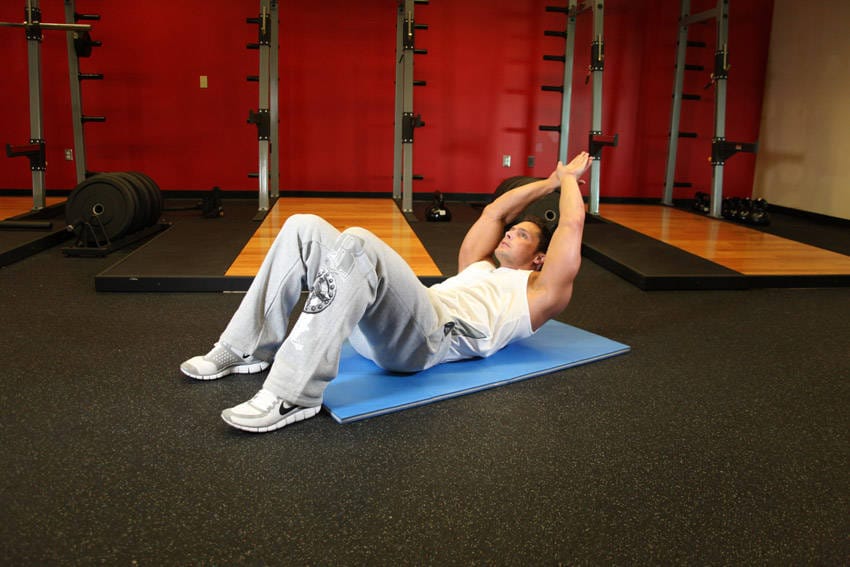Crunch - Hands Overhead - Step 1