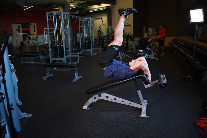 Decline Reverse Crunch - Step 1