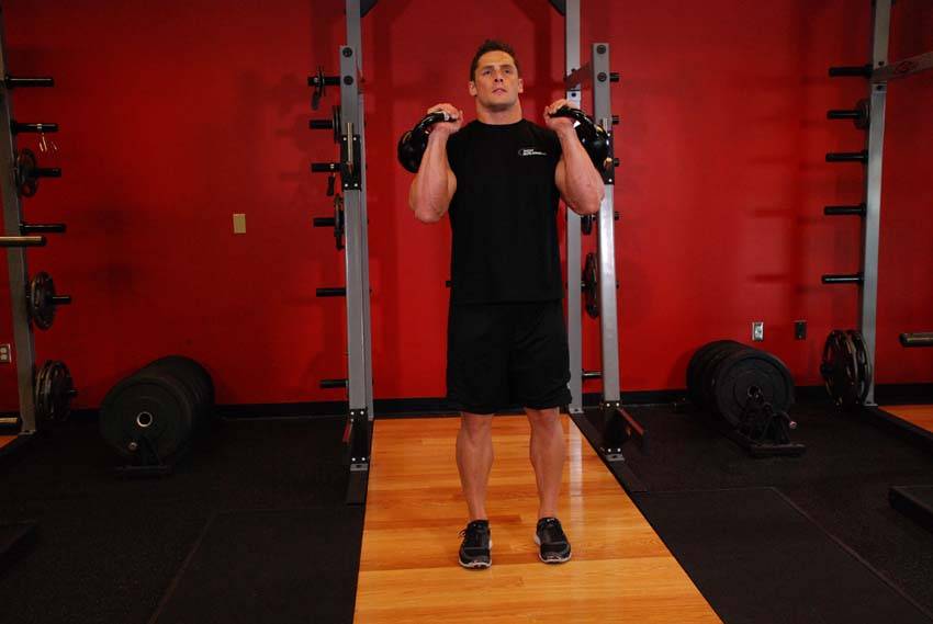Double Kettlebell Jerk - Step 0