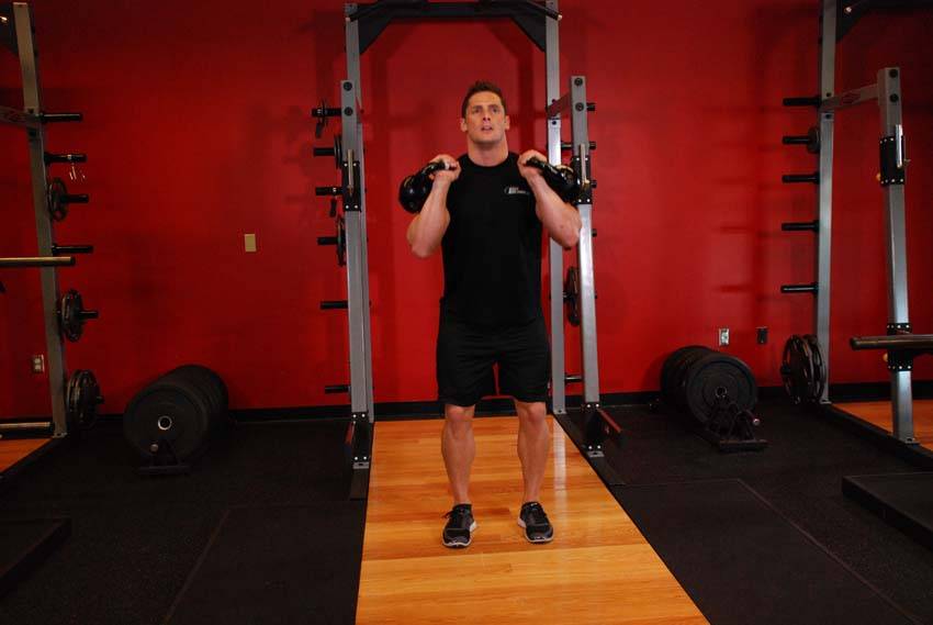 Double Kettlebell Jerk - Step 1