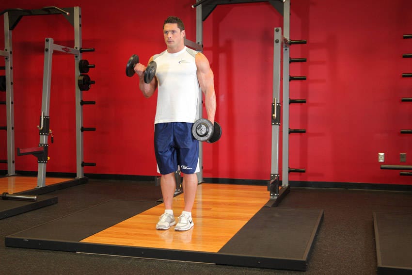 Dumbbell Alternate Bicep Curl - Step 0