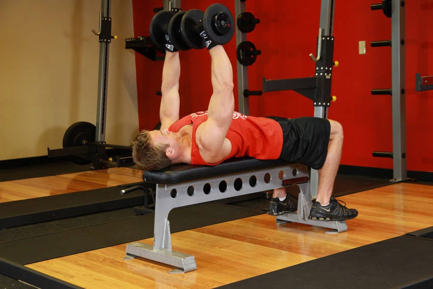 Dumbbell Bench Press - Step 1