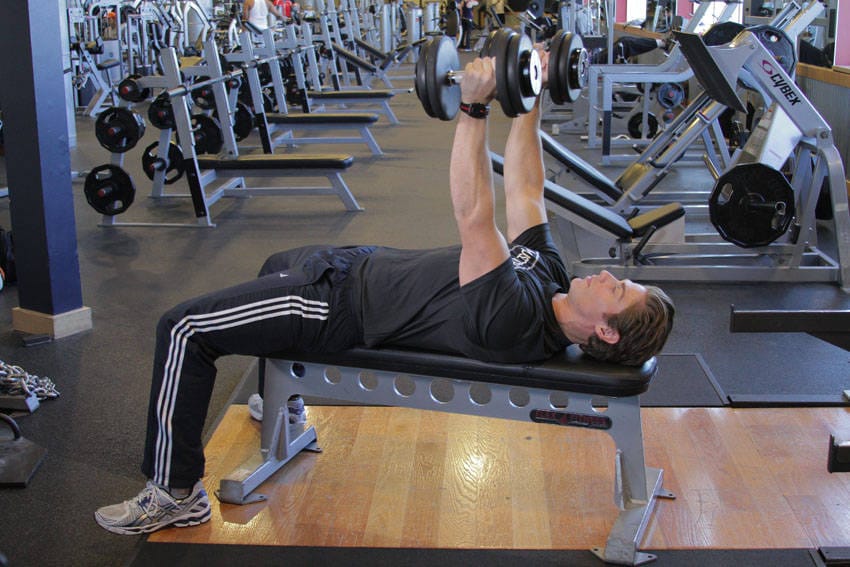 Dumbbell Bench Press with Neutral Grip - Step 0