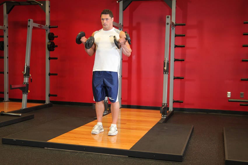Dumbbell Bicep Curl - Step 1