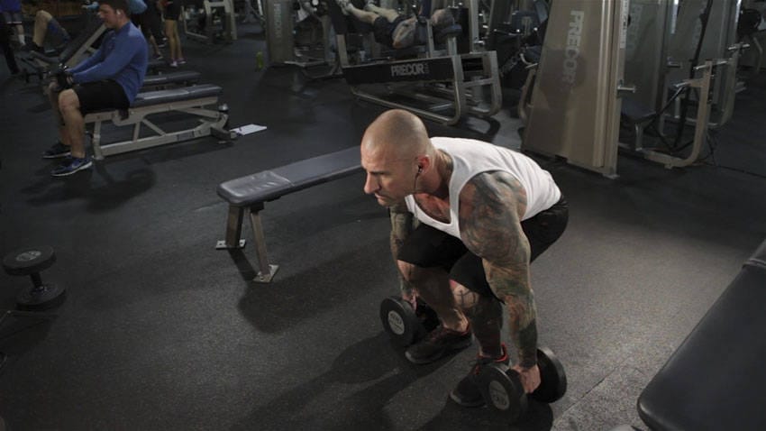 Dumbbell Clean - Step 0