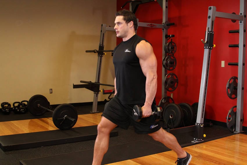Dumbbell Lunges - Step 0