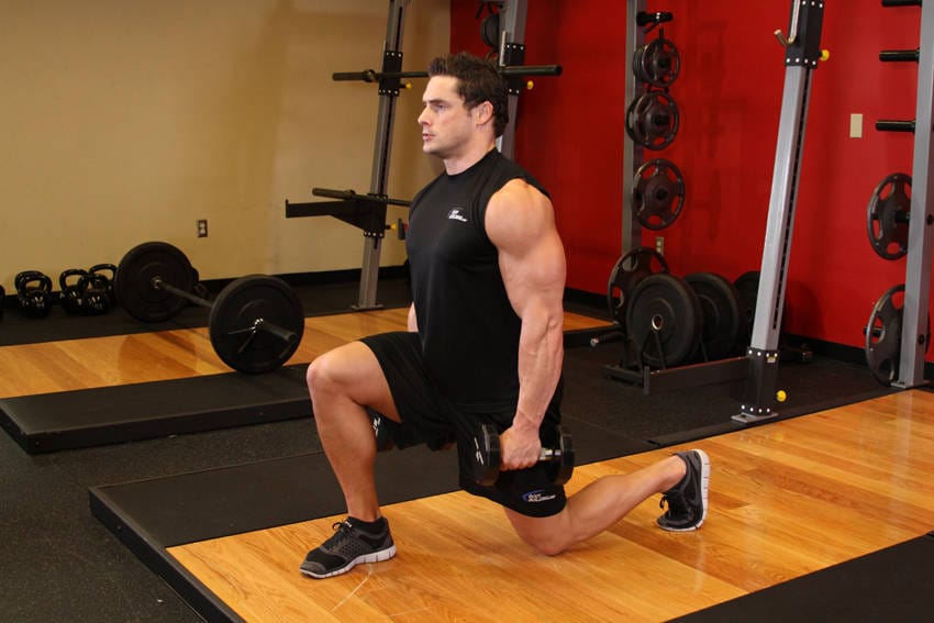 Dumbbell Lunges - Step 1