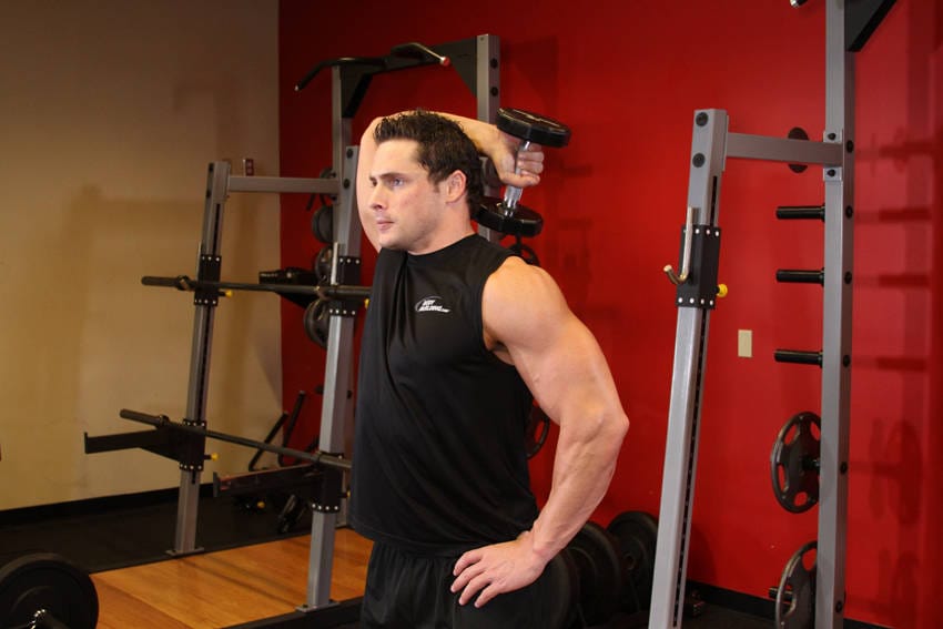 Dumbbell One-Arm Triceps Extension - Step 0