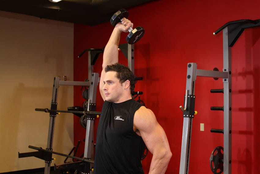 Dumbbell One-Arm Triceps Extension - Step 1