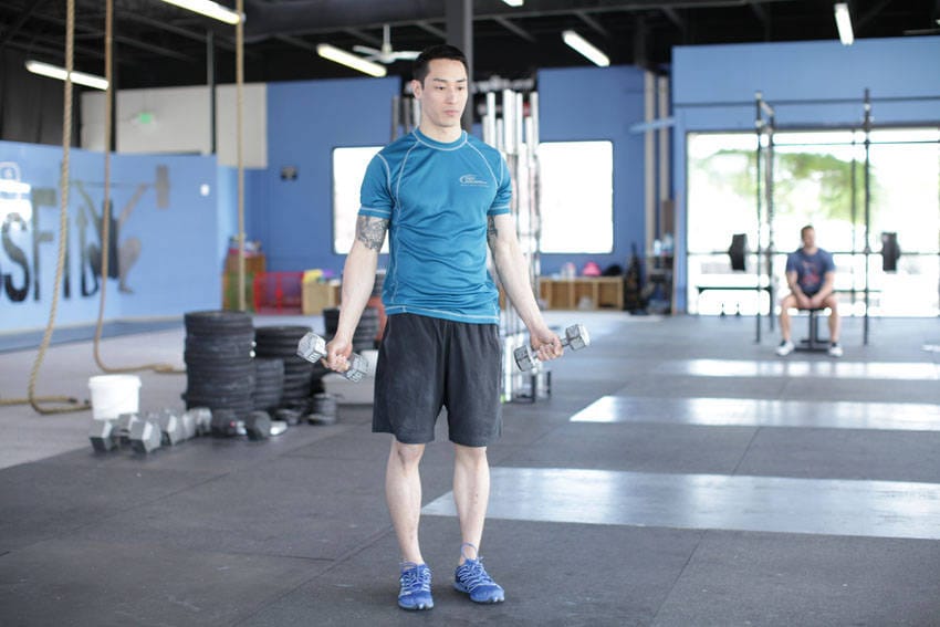 Dumbbell Scaption - Step 0
